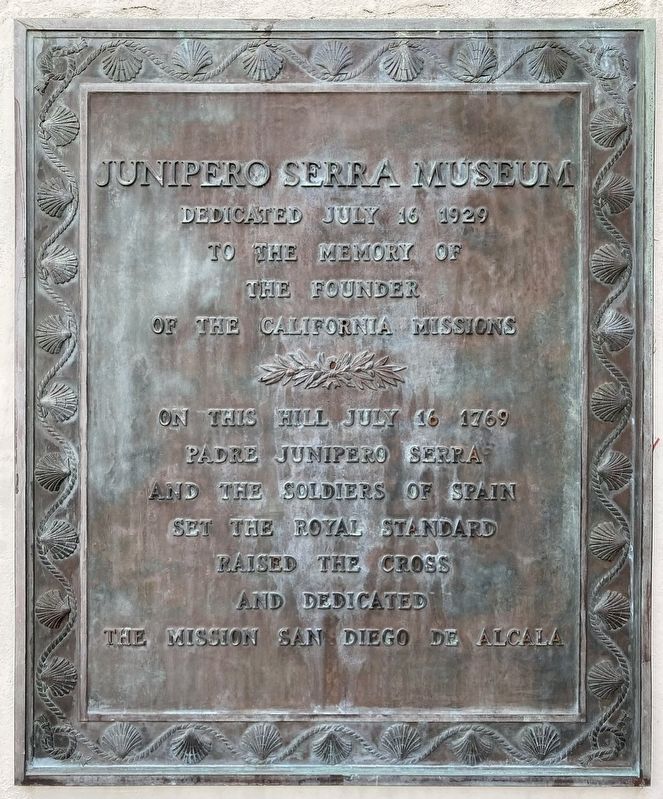 Junipero Serra Museum Marker. Click for full size. Junipero Serra Museum Marker image. Click for full size.