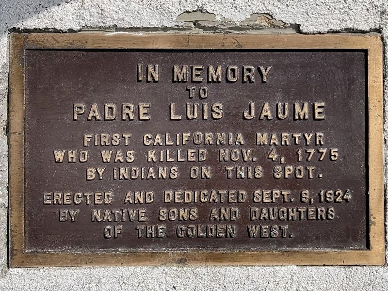 Padre Luis Jayme Memorial. Click for full size. Padre Luis Jayme Memorial image. Click for full size.