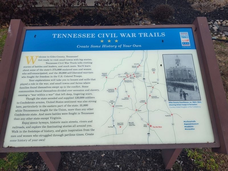 Tennessee Civil War Trails Marker image. Click for full size.