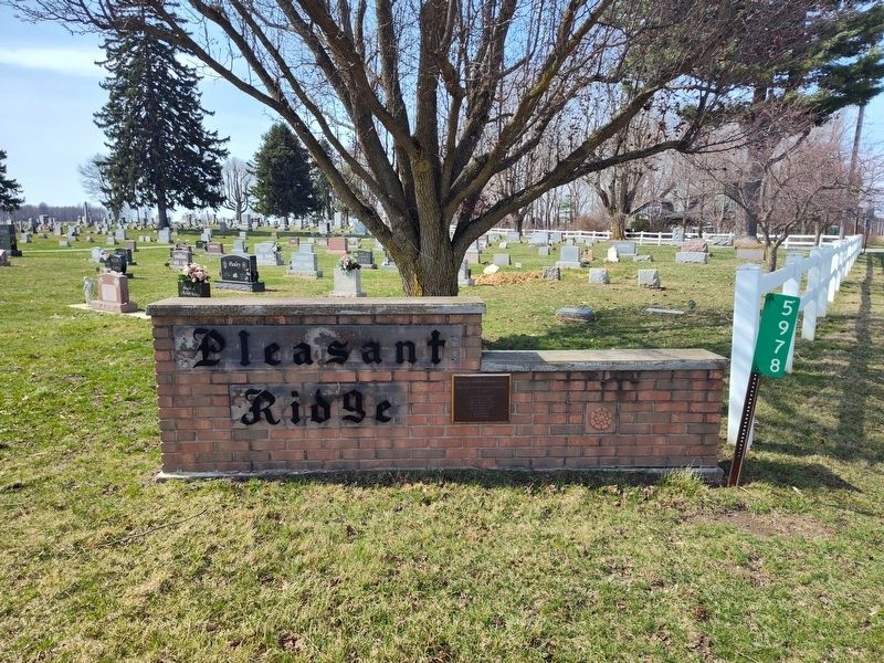 Pleasant Ridge Cemetery Assn. Marker image. Click for full size.