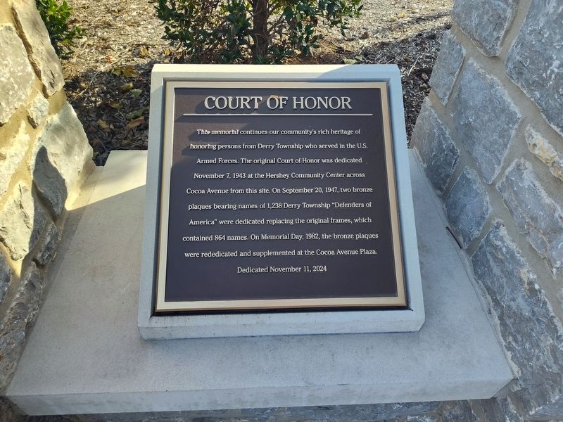 Court of Honor Marker image. Click for full size.