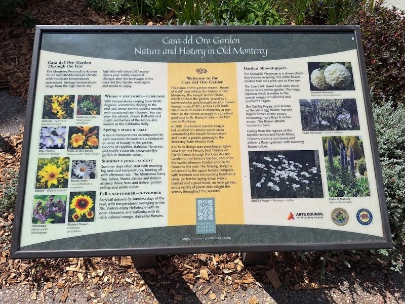 Casa del Oro Garden Marker image. Click for full size.