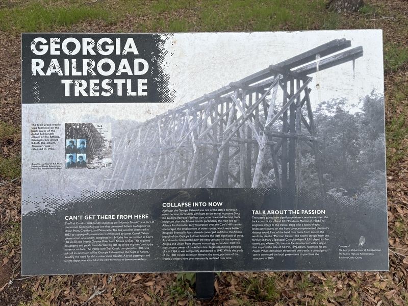 Georgia Railroad Trestle Marker image. Click for full size.