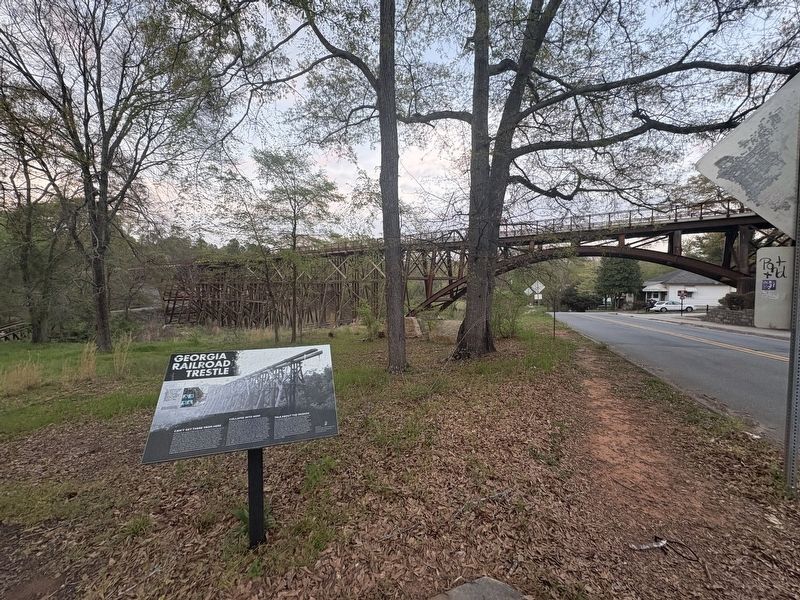 Georgia Railroad Trestle Marker image. Click for full size.