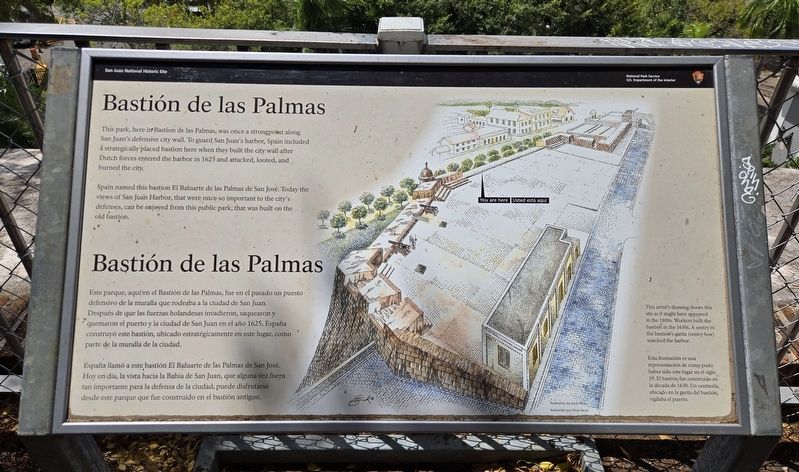 Bastión de las Palmas Marker. Click for full size. Bastión de las Palmas Marker image. Click for full size.