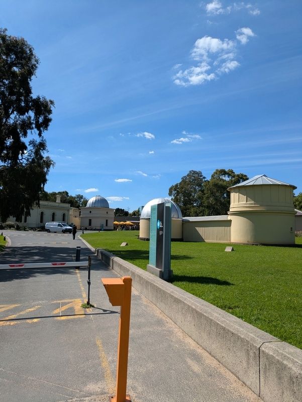 Observatory Gate Marker at the entrance to the Melbourne Observatory area. Click for full size. Observatory Gate Marker at the entrance to the Melbourne Observatory area image. Click for full size.