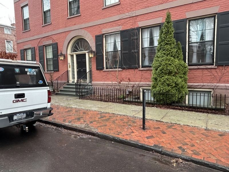 Marker at 43 Washington Avenue is Missing. Click for full size. Marker at 43 Washington Avenue is Missing image. Click for full size.