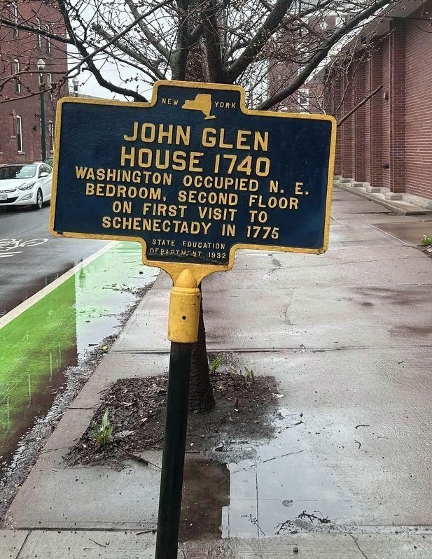 John Glen House 1740 Marker. Click for full size. John Glen House 1740 Marker image. Click for full size.
