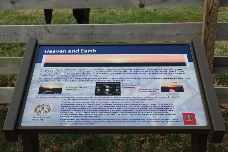 Heaven and Earth Marker. Click for full size. Heaven and Earth Marker image. Click for full size.