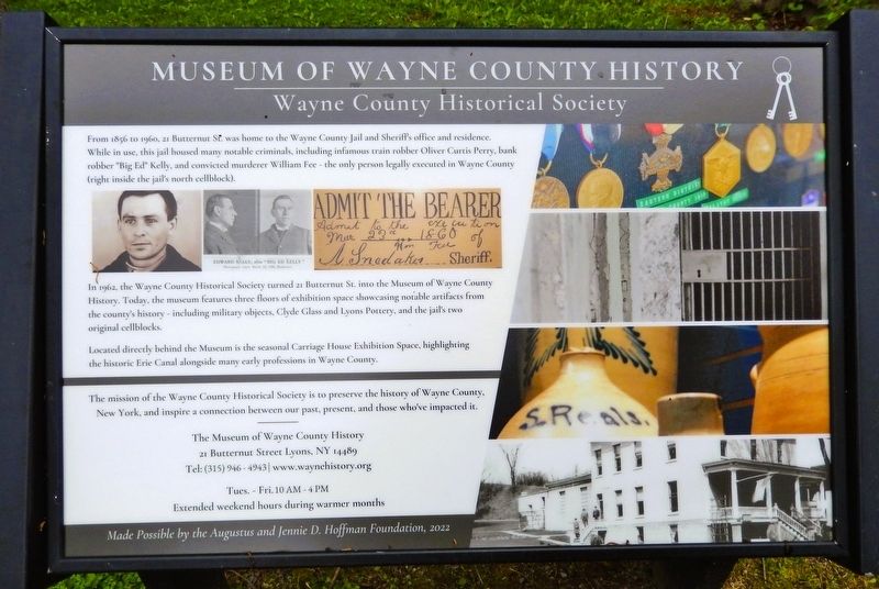 Museum of Wayne County History Marker. Click for full size. Museum of Wayne County History Marker image. Click for full size.