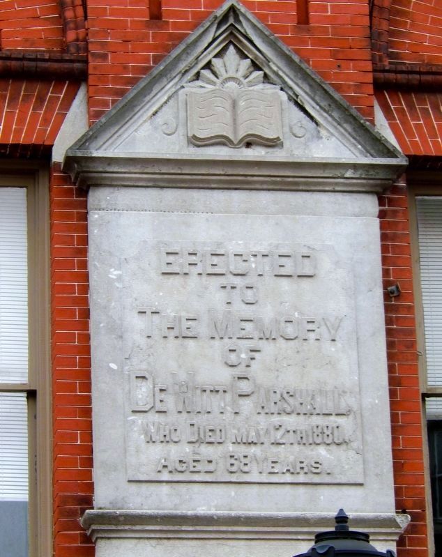 DeWitt Parshall Memorial Plaque. Click for full size. DeWitt Parshall Memorial Plaque image. Click for full size.