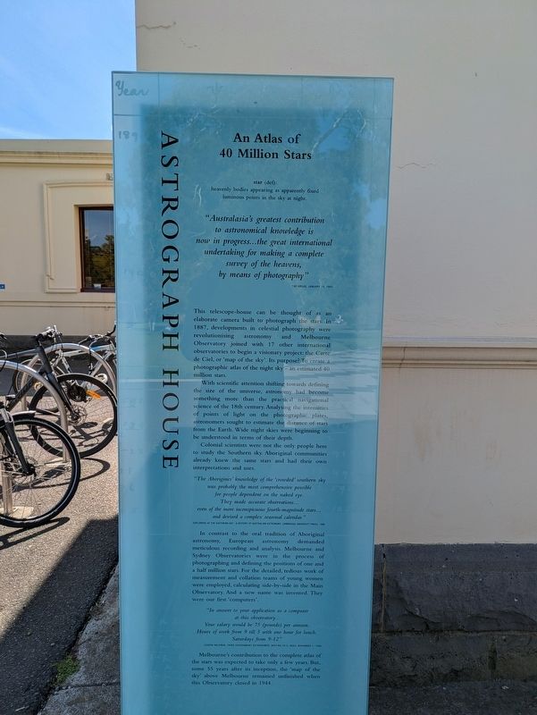 Astrograph House Marker. Click for full size. Astrograph House Marker image. Click for full size.