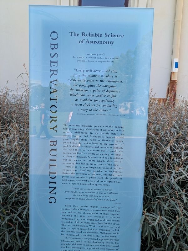 Observatory Building Marker. Click for full size. Observatory Building Marker image. Click for full size.