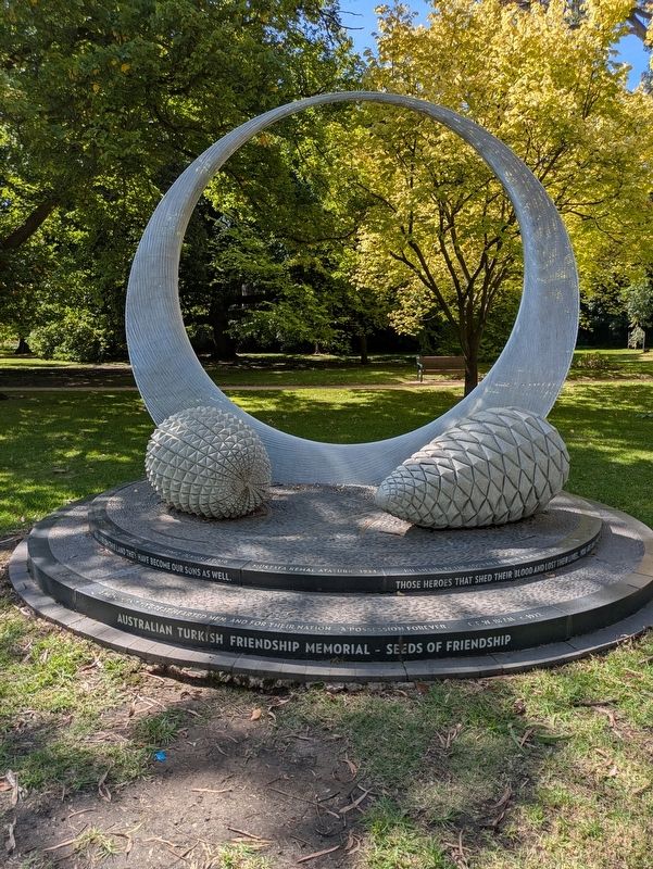Australian Turkish Friendship Memorial Marker. Click for full size. Australian Turkish Friendship Memorial Marker image. Click for full size.