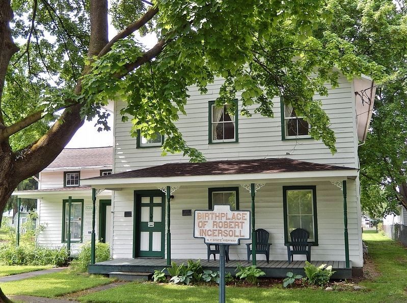 Birthplace of Robert Ingersoll. Click for full size. Birthplace of Robert Ingersoll image. Click for full size.