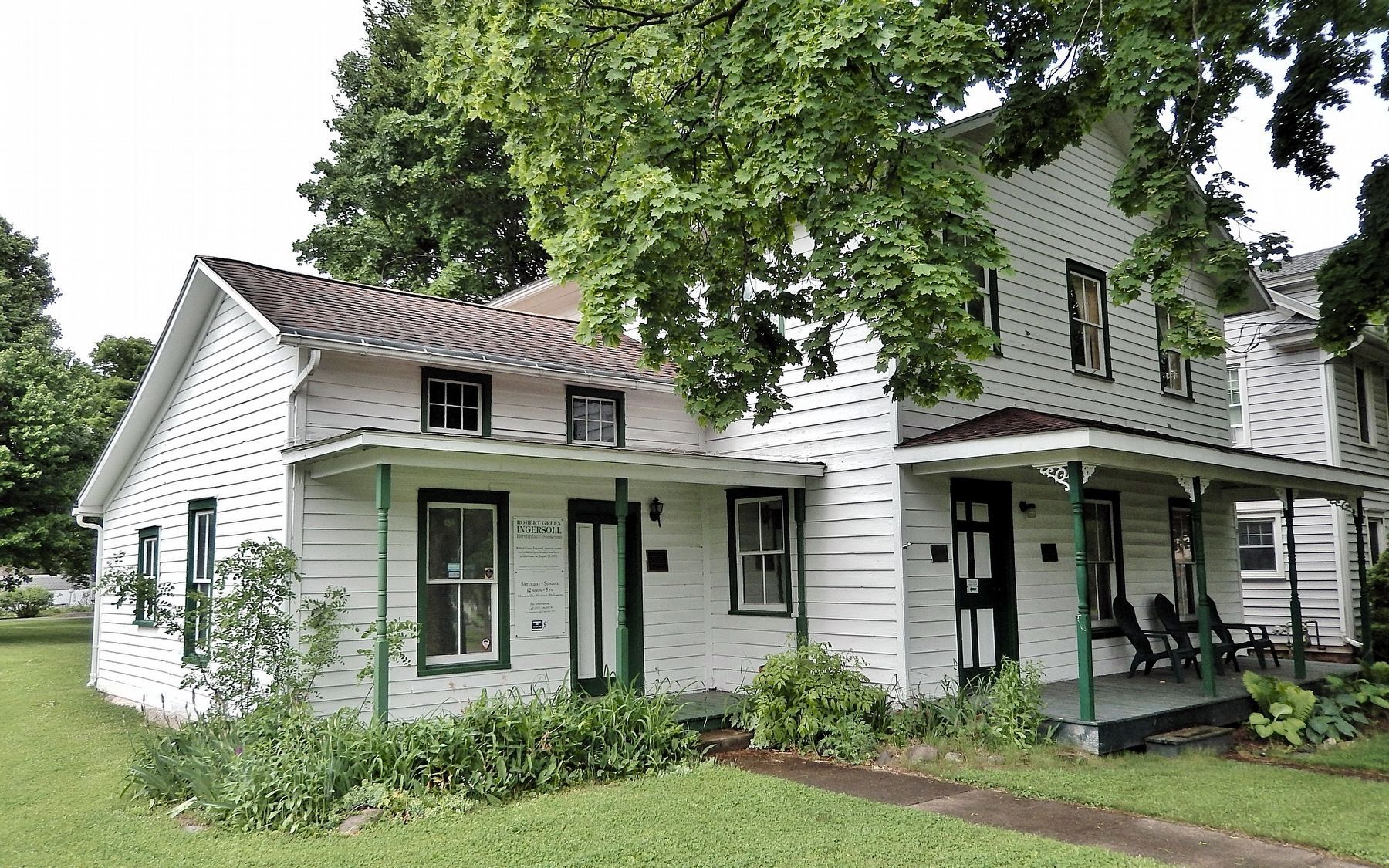 Robert Ingersol Birthplace (<i>southwest elevation</i>). Click for full size. Robert Ingersol Birthplace (<i>southwest elevation</i>) image. Click for full size.