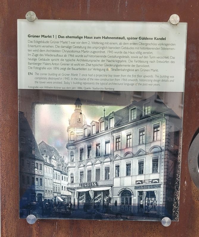 Grüner Markt 1 Marker. Click for full size. Grüner Markt 1 Marker image. Click for full size.