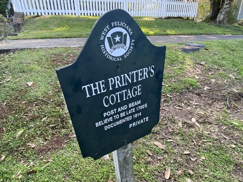 The Printers Cottage Marker. Click for full size. The Printers Cottage Marker image. Click for full size.