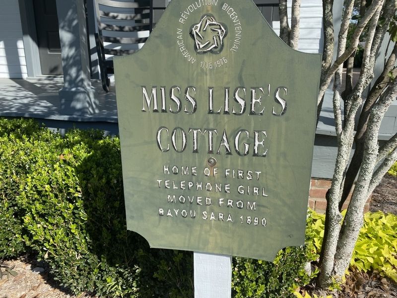 Miss Lise's Cottage Marker. Click for full size. Miss Lise's Cottage Marker image. Click for full size.