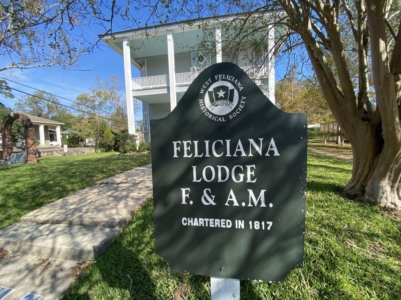 Feliciana Lodge F.& A.M. Marker image. Click for full size.