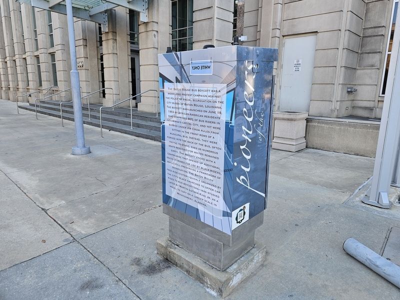 Pioneers of the Bus Boycott Marker image. Click for full size.