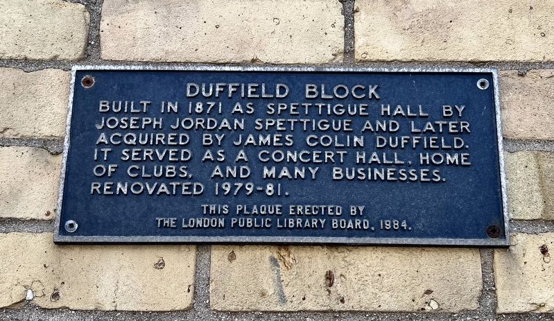 Duffield Block Marker image. Click for full size.