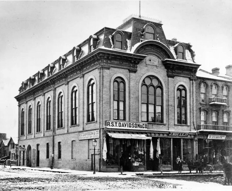 Duffield Block (Spettigue Hall) ca 1880 image. Click for full size.