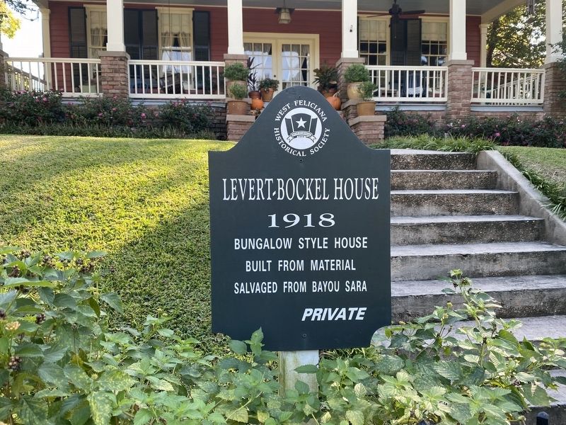 Levert-Bockel House Marker. Click for full size. Levert-Bockel House Marker image. Click for full size.
