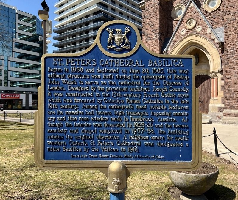 St. Peter�s Cathedral Basilica side of marker image. Click for full size.