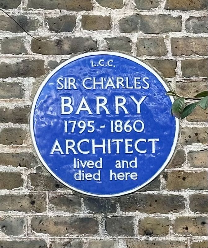 Sir Charles Barry Marker. Click for full size. Sir Charles Barry Marker image. Click for full size.