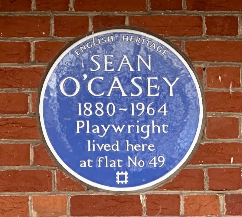 Sean O’Casey Marker. Click for full size. Sean O’Casey Marker image. Click for full size.