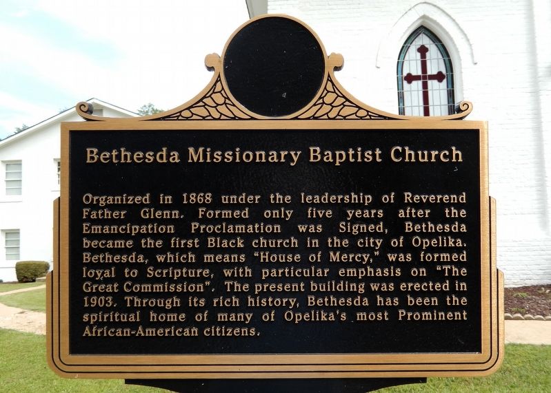 Bethesda Missionary Baptist Church Marker image. Click for full size.