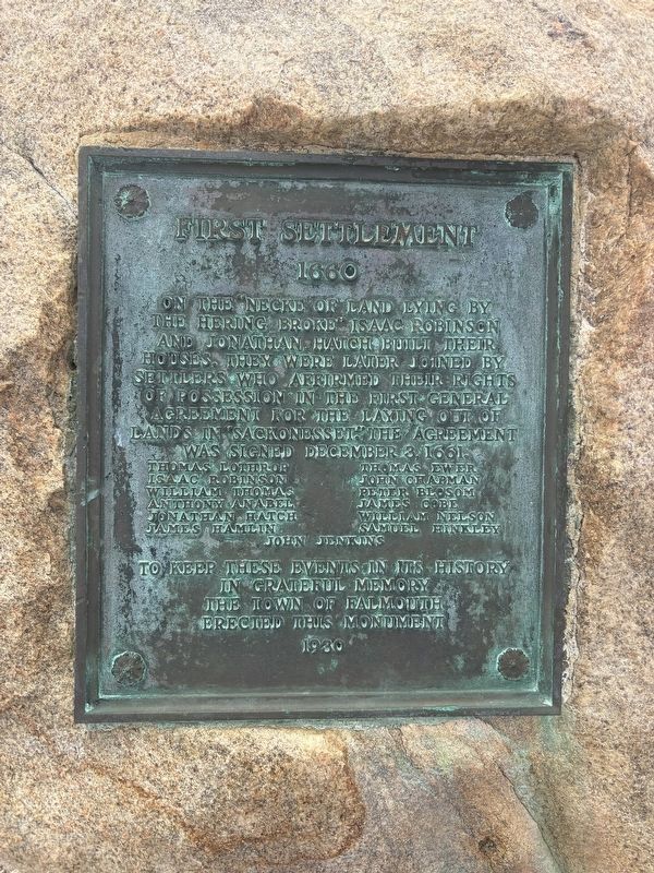 First Settlement 1660 Marker. Click for full size. First Settlement 1660 Marker image. Click for full size.