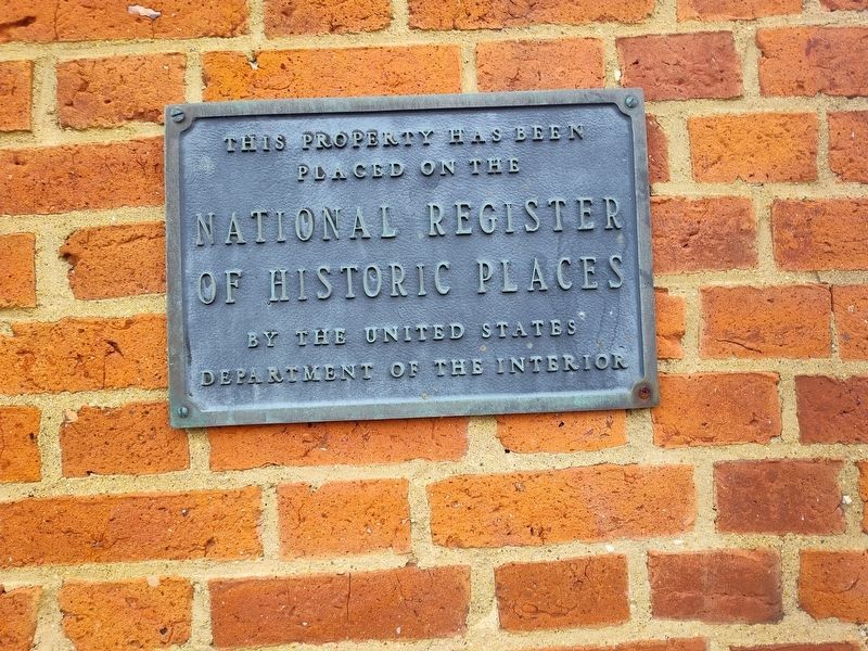 National Register of Historic Places plaque for the house image. Click for full size.