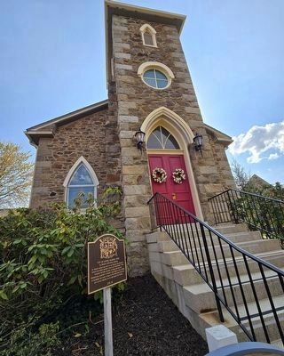 St. Philip's Episcopal Church and Marker image. Click for full size.