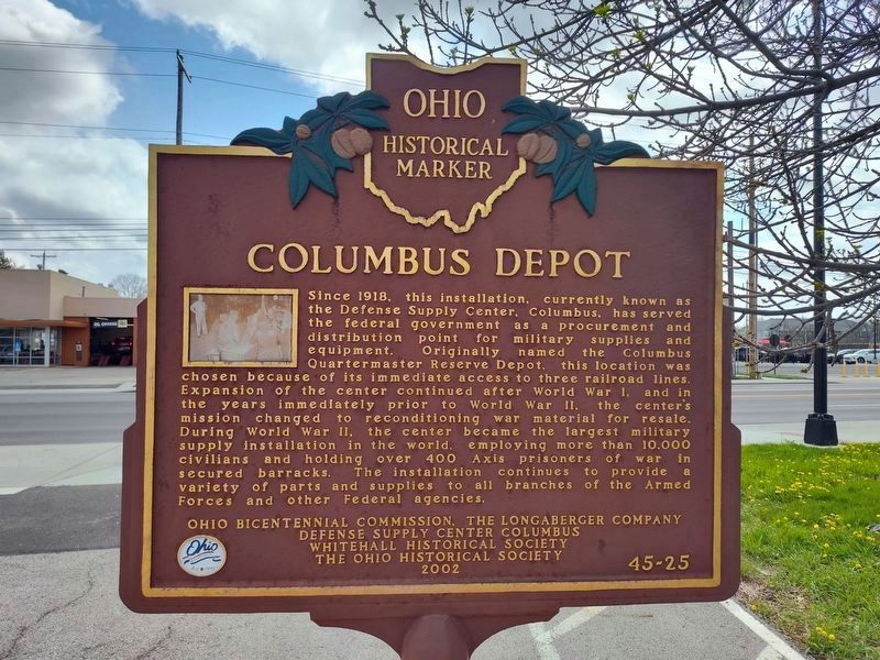 Columbus Depot Marker [Other side] image. Click for full size.