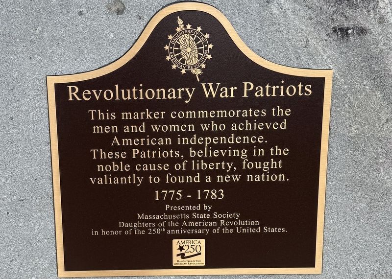 Revolutionary War Patriots Marker. Click for full size. Revolutionary War Patriots Marker image. Click for full size.