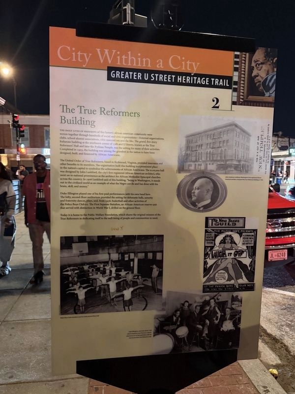 The True Reformers Building Marker. Click for full size. The True Reformers Building Marker image. Click for full size.