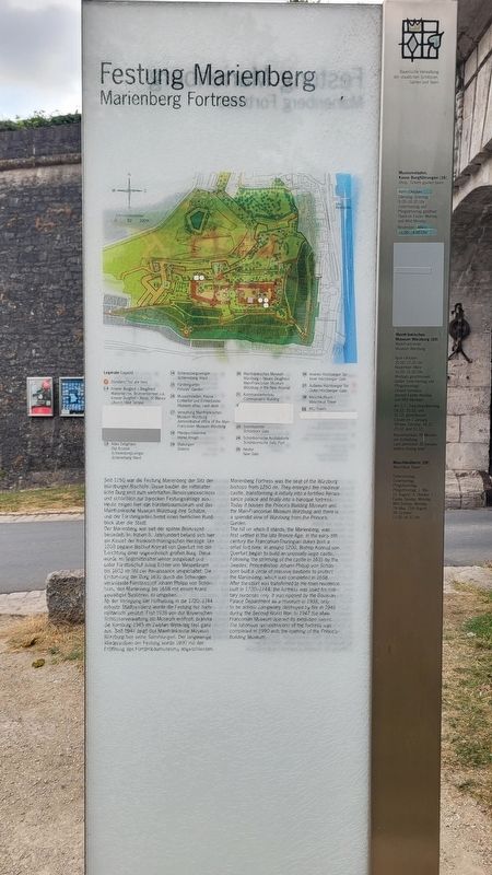 Festung Marienberg / Marienberg Fortress Marker image. Click for full size.