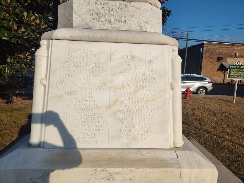 Amite County Confederate Honor Roll Marker image. Click for full size.