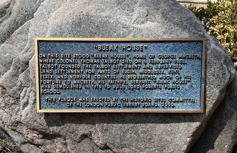 �Bleak �House� Marker image. Click for full size.