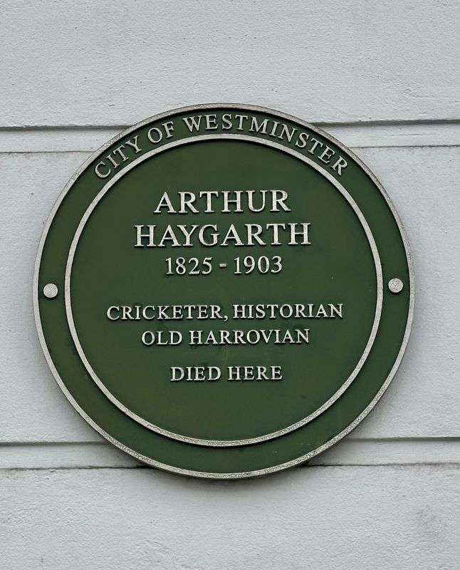 Arthur Haygarth Marker. Click for full size. Arthur Haygarth Marker image. Click for full size.