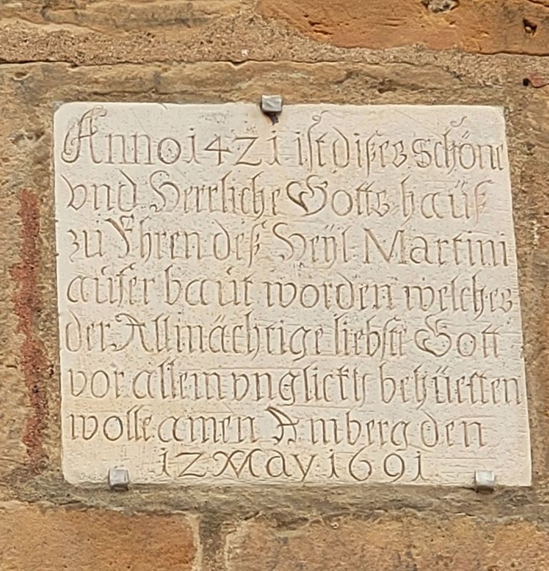 Wiederaufbau der Kirche St. Martin / Rebuilding of St. Martin’s Church Marker. Click for full size. Wiederaufbau der Kirche St. Martin / Rebuilding of St. Martin’s Church Marker image. Click for full size.