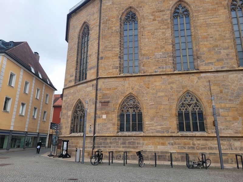 Wiederaufbau der Kirche St. Martin / Rebuilding of St. Martin’s Church Marker. Click for full size. Wiederaufbau der Kirche St. Martin / Rebuilding of St. Martin’s Church Marker image. Click for full size.