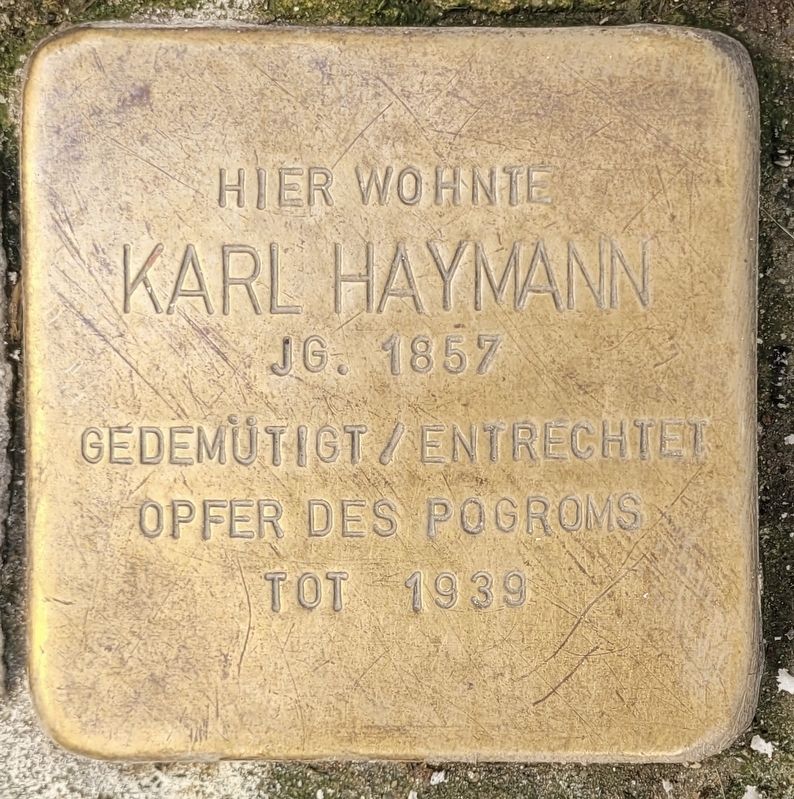 Karl Haymann Marker. Click for full size. Karl Haymann Marker image. Click for full size.