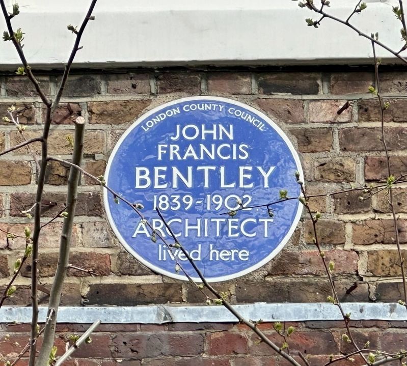 John Francis Bentley Marker. Click for full size. John Francis Bentley Marker image. Click for full size.