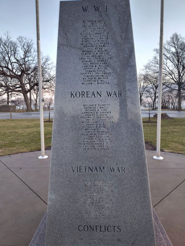 Lakewood Veterans War Memorial. Click for full size. Lakewood Veterans War Memorial image. Click for full size.
