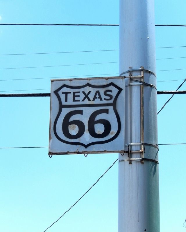Texas Route 66 Sign image. Click for full size.
