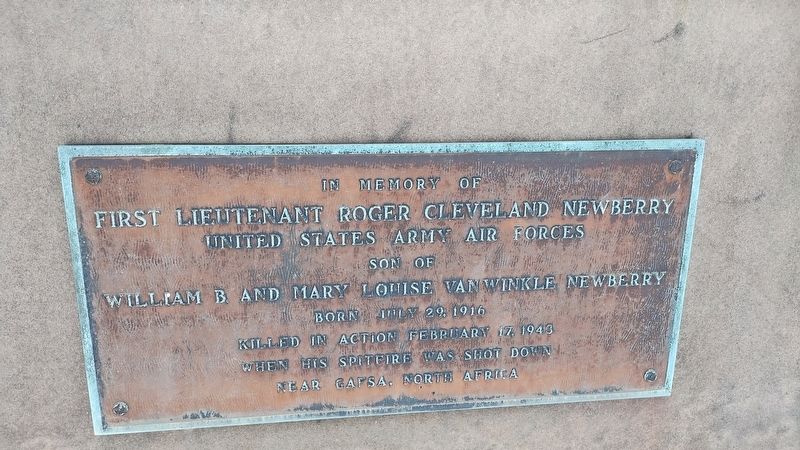 First Lieutenant Roger Cleveland Newberry Marker image. Click for full size.