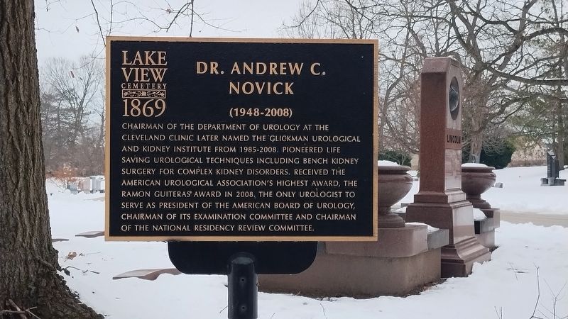 Dr. Andrew C. Novick Marker. Click for full size. Dr. Andrew C. Novick Marker image. Click for full size.